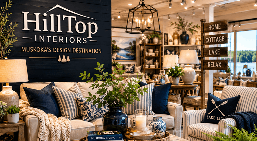 Hilltop interiors muskokas design destination