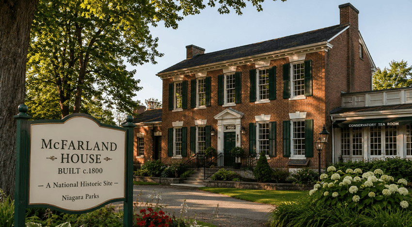 Mcfarland house at the heart of niagara on the lake history