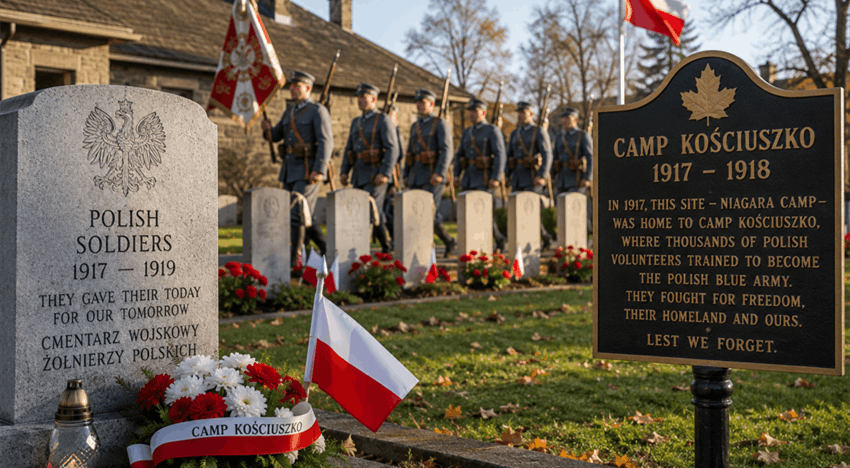 Polish patriots in niagara on the lake 1917