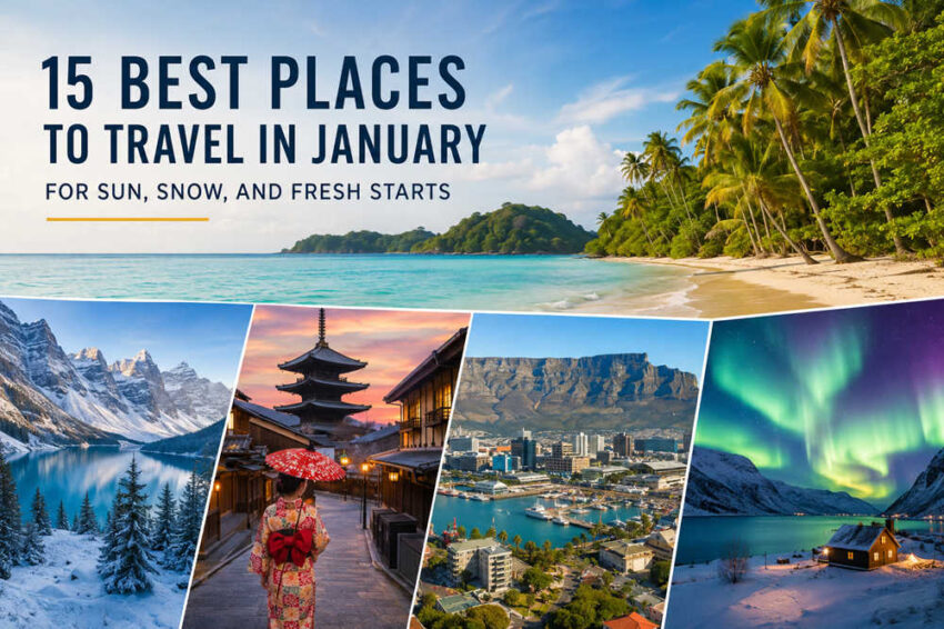 Best places to travel to in january